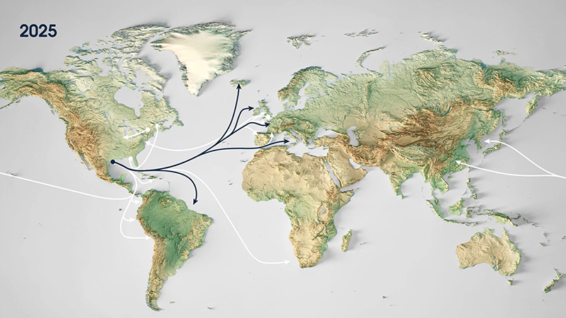 CITGO world map logistics